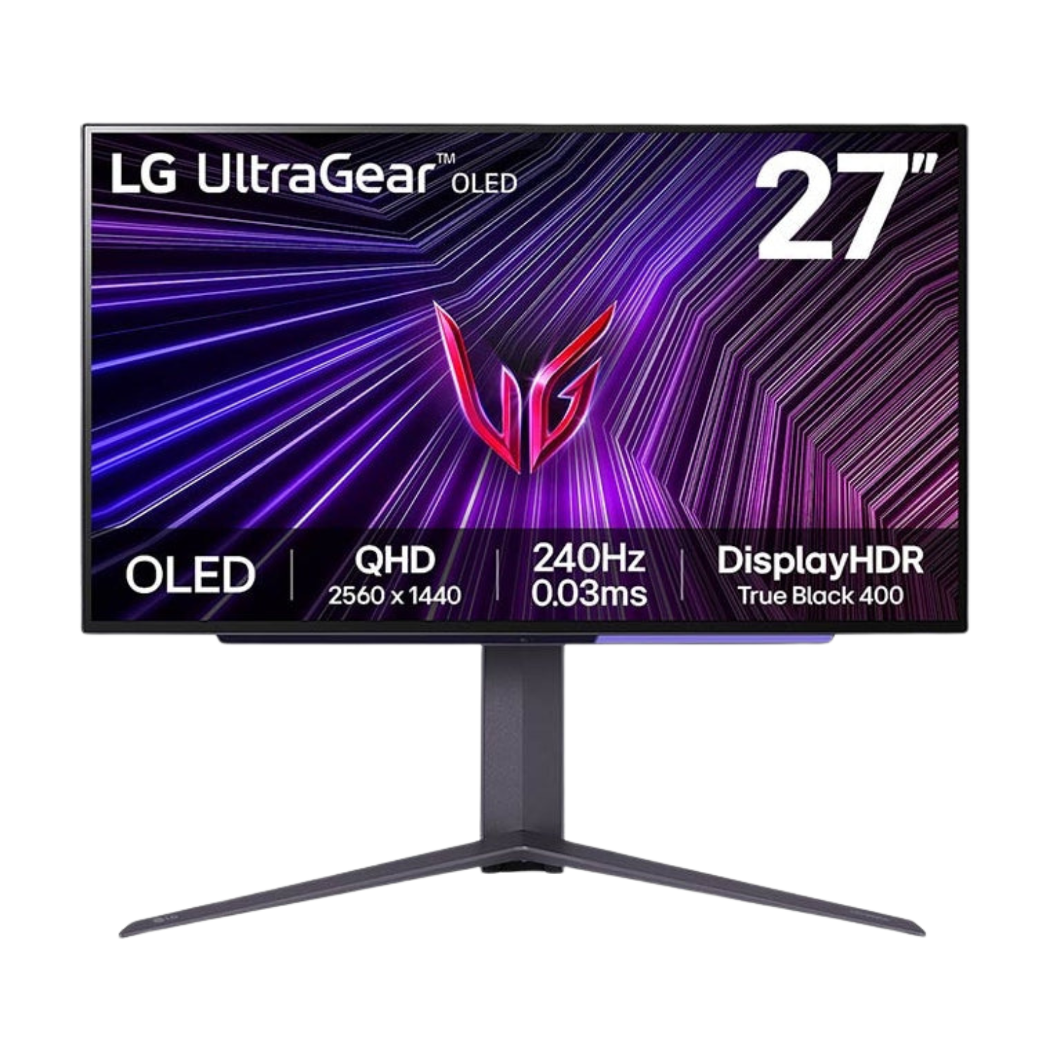 LG 27" 27GS95QE-B Flat QHD Monitor OLED panel 240Hz- DP, HDMI